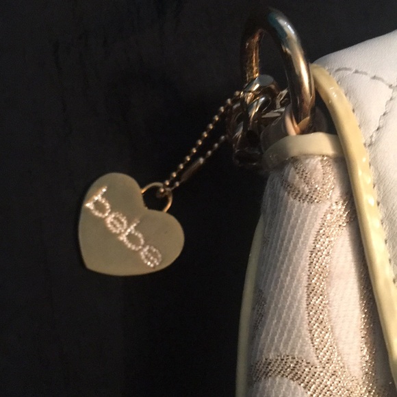 Bebe NWT White and Gold - Picture 4 of 8